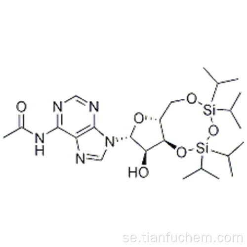 Adenosin, N-acetyl-3 &#39;, 5&#39;-0- [1,1,3,3-tetrakis (1-metyletyl) -1,3-disiloxandiyl] - CAS 85335-73-5